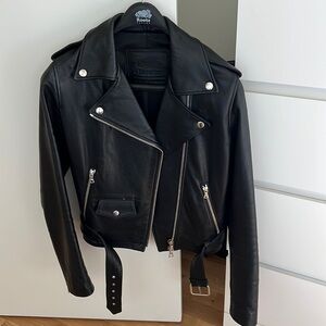 Roots Leather Moto Jacket